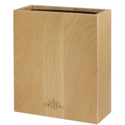 CRISTEL Bloc à couteaux rectangulaire en bois de hêtre