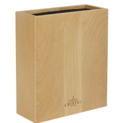 CRISTEL Bloc à couteaux rectangulaire en bois de hêtre