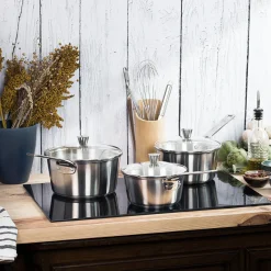 CRISTEL Casserole inox brossé