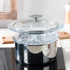 CRISTEL Couvercle en verre bombé - Platine