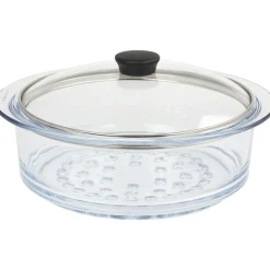 CRISTEL Cuit-vapeur verre et couvercle en verre