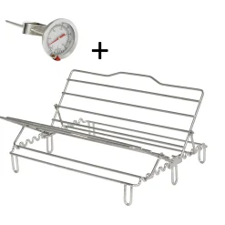 CRISTEL Pack grille berceau + thermomètre de cuisson pour plat à four
