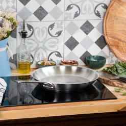 CRISTEL Poêle en inox brossé