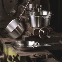 CRISTEL Poêle en inox brossé