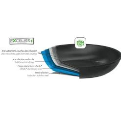 CRISTEL Sauteuse aluminium à poignée fixe avec couvercle