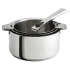 CRISTEL Set de 3 casseroles inox + 1 poignée amovible