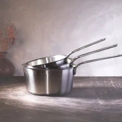 CRISTEL Série 3 casseroles en inox brossé