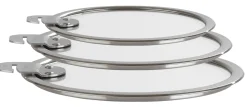 CRISTEL Série de 3 couvercles verre Strate