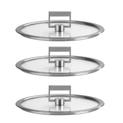 CRISTEL Série de 3 couvercles verre Strate Fixe