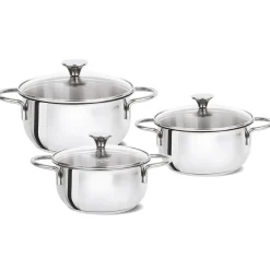 CRISTEL Série de 3 faitouts inox Master